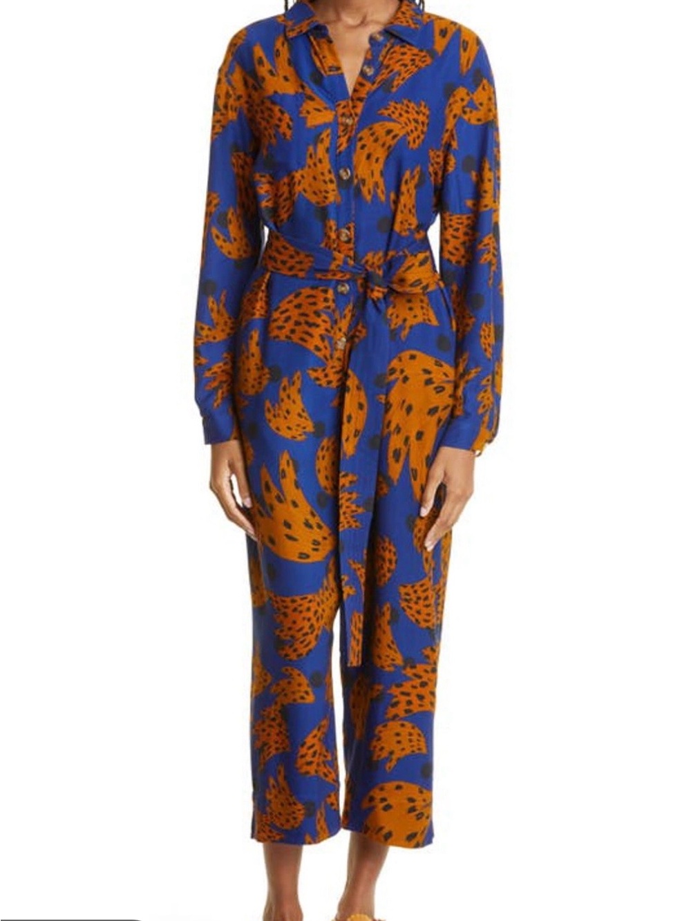 Farm Rio Bananica Crop Jumpsuit NO BELT